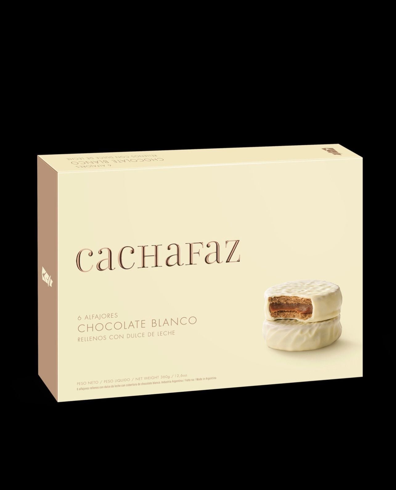 Cachafaz Alfajor Choc Blanco 6 Uni
